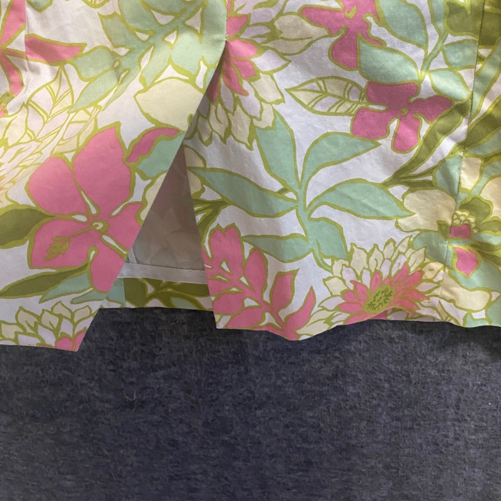 Brooks Brothers‎ Dress Womens 6 Floral Sleeveless Pink Green Coastal Vacation - Picture 5 of 8